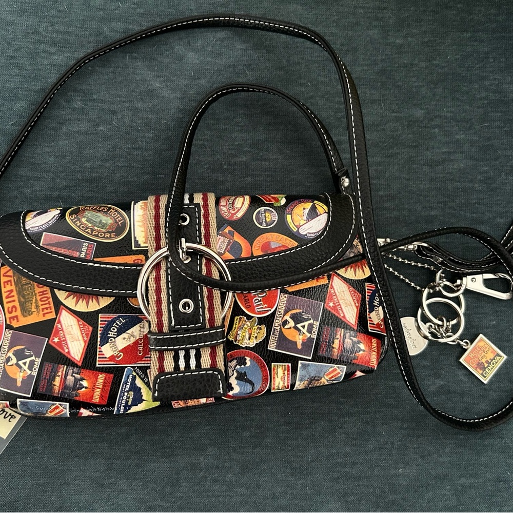 Sydney Love Stamp Bag with Buckle Closure